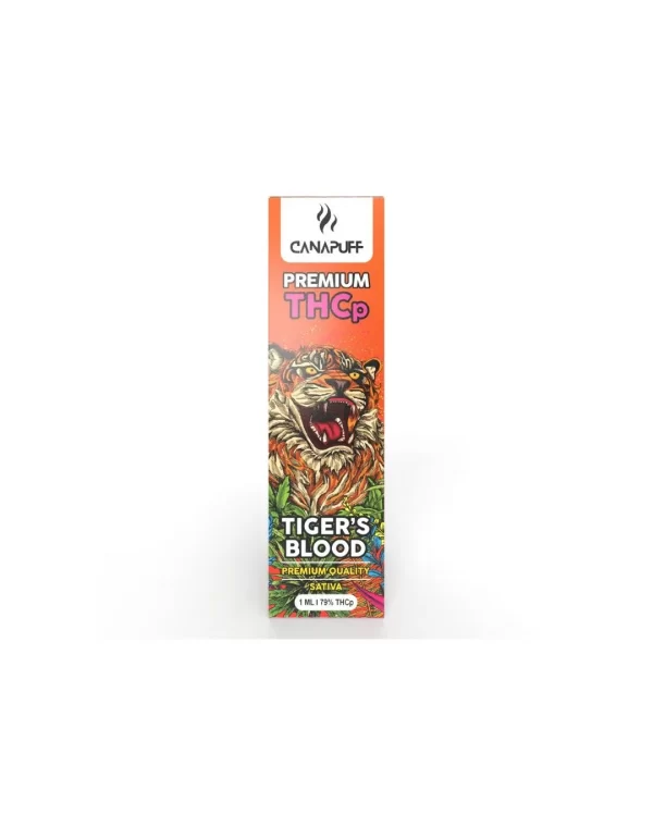79% THC-P VAPE TIGER'S BLOOD, 1ML | CANAPUFF - Afbeelding 1